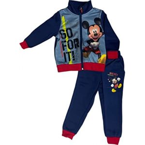 arlis Ensembles Jogging Enfant en Licence - Ensemble Surv&ecirc;tement de sport Enfant - Sweat avec pantalon jogging Gar&ccedil;on (FR/ES, &Acirc;ge, 4 ans, Taille normale, 4 Ans - 104 Cm, Jogging Mickey - B) (LICENCE UNVER, neuf)