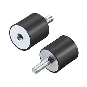 sourcing map M8 M&acirc;le Femelle Silent Bloc Support en caoutchouc Amortisseur pour Moteur G&eacute;n&eacute;rateur Compresseur Garage Inverse Osmose Pompe Impact Air G&eacute;n&eacute;rateur Voiture Bobines D30mmxH30mm 4Pcs (Weisser Berg, neuf)