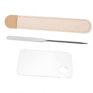 Baluue Ensemble De Palettes De Mélange En Acier Inoxydable Avec Spatule Pour Nail Art Maquillage Fond De Teint (Fortune Luck, neuf)