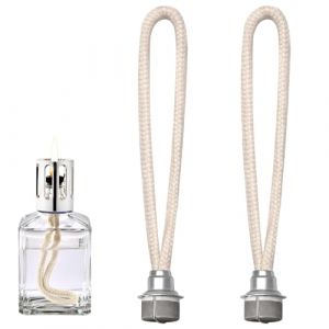 Lot de 2 M&egrave;ches de Lampe &agrave; Huile &ndash; M&egrave;ches Catalytiques avec Br&ucirc;leur Compatibles avec Lampe Berger et Toutes Les Lampes Catalytiques diffuseurs d&rsquo;aromath&eacute;rapie pour Maison et Bureau (Argent) (MARNICOL, neuf)