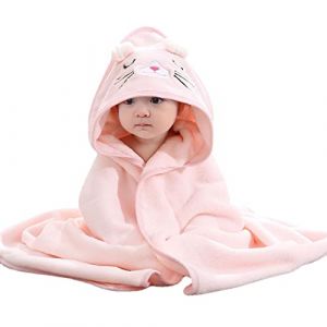 Ahuuen Serviette De Bain &Agrave; Capuche | Cape De Bain B&eacute;b&eacute; &Agrave; Capuche | Poncho De Bain Bebe Extra Doux Absorbant | Couverture De Bain Mignonne pour B&eacute;b&eacute; De 0 &Agrave; 3 Ans | Garder Au Chaud | 31.4 * 31.4in (auedty, neuf)