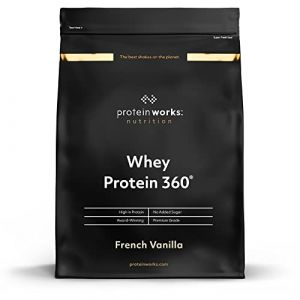 THE PROTEIN WORKS Protéine Whey 360 en Poudre, Vanille Française sans Sucre Ajouté, 1.2 kg (Slow blow deals, neuf)