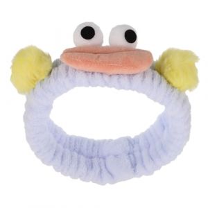 SHERCHPRY Bandeau Cheveux Peluche pour Femme Design Cartoon avec Saucisse &Eacute;lastique Confortable pour Soins Visage et Maquillage (Dnna Huang, neuf)