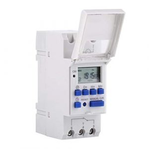 Programmateur Horaire, Programmateur Tableau Electrique Relais Minuterie 220V Interrupteur Minuterie Numérique Hebdomadaire Programmable Sur Rail Din écran Lcd Interrupteur De Temps Programmable(220V) (Wannhui, neuf)