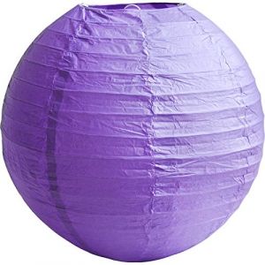 Matissa - Suspension/boule japonaise en papier pour mariage, anniversaire ou fête - 10/15/20/25/30/35/40 cm, Papier, Lanterne violette, 8"(20CM) (Matissa Ltd, neuf)