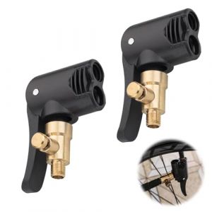 LPZMPZ 2 Pièces Adaptateur de Valve de Pneu de Voiture, Embout Gonflage Pneu Voiture, Embout Pompe Velo, Compatible avec Pneus Schrader/Presta, pour Voiture, Camion, Vélo, Moto (LPZMPZ, neuf)