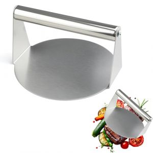 Arvoni Presse Smash Burger, Presse Steak Hach&eacute; Acier Inoxydable, Round Presse &agrave; Galettes Antiadh&eacute;sive en Acier Inoxydable, Presse &agrave; Hamburger pour Steak, Burger, Viande, Barbecue (XingJiaHongSheng, neuf)