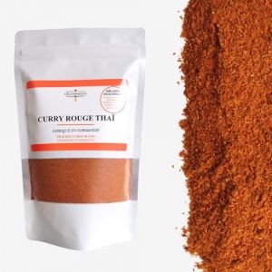 Curry rouge Tha&iuml; (200g) - Fabriqu&eacute; &agrave; la main en Normandie - Assemblage d'&eacute;pices d'Exception - Sans additif, Sans Colorant, Sans Conservateur, non irradi&eacute; (ORANESSENCE, neuf)