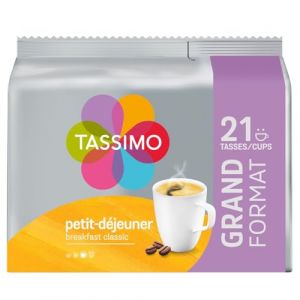 TASSIMO &ndash; Caf&eacute; au Go&ucirc;t Doux pour un Petit D&eacute;jeuner R&eacute;ussi, Dosettes Compatibles (Paquet 21) - Lot de 3 - vendu par Lot (Franc shopping, neuf)