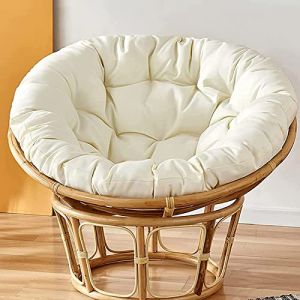 BESTXH Chaise Ronde Papasan Coussinets Uniquement, Coussin De Chaise &eacute;Pais, Imperm&eacute;Able Amovible Coussins De Chaise De Si&egrave;Ge, Balan&ccedil;Oire Suspendue(sans Chaise),Ordinarya,105 * 105cm (DREAM TRAVELER, neuf)
