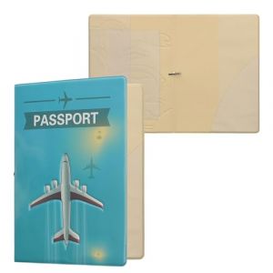 kwmobile Porte-Passeport Voyage - &Eacute;tui &agrave; Rabat avec Fermeture &Eacute;lastique - Prot&egrave;ge-Passeport ou Carte d'Identit&eacute; - Gris-Blanc-Bleu Marine (SX-Commerce, neuf)