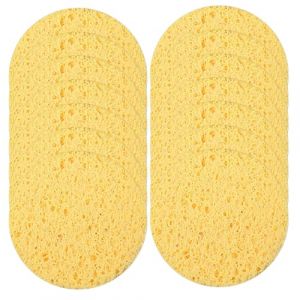 Healeved 30 Pi&egrave;ces lingettes nettoyantes pour le visage eponge &eacute;ponge nettoyante pour le visage pour le maquillage Face aux Yellow (Sonieg, neuf)