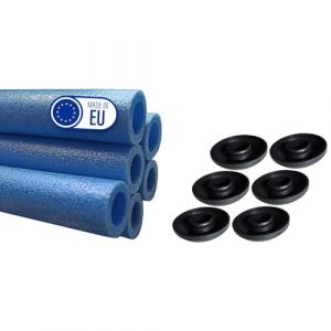 Clever Leon Mousse De Protection pour Trampoline pour 6 Poteaux De Trampoline Accessoires De Rechange 180 cm 6 pcs Bleu (Clever Leon, neuf)