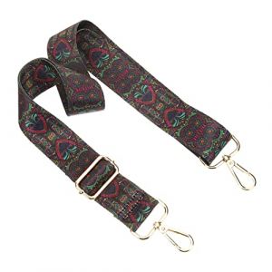 Vaguelly sangle de guitare réglable sangle réglable banjo décor guitare basse sangle de banjo à motif floral sangle de rechange pour banjo remplacer bretelles bracelet en cuir Accessoires (Letesi, neuf)