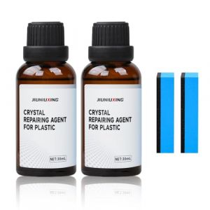 Enitmor R&eacute;novateur Plastique Voiture 2025 &ndash; Entretien Ext&eacute;rieur/Int&eacute;rieur, Efface Rayure Plastique Auto Moto, Revitalisant Plastique Noir avec Protection UV Durable 30ML (2 Set) (Enitmor, neuf)