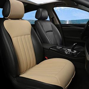 Black Panther Coussin Siege Voiture, Confortable Housse de Siège Avant,Quatre Saisons Universelles Antidérapant Housse Voiture Siege avec Dossier(1PC-Beige) (BLACK PANTHER AUTO, neuf)