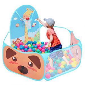 Piscine à Balles Enfant,Piscine à balles bébé Piscine à balles Pliable pour Enfants de 6 Mois à 5 Ans 120 x 102 x 74cm (Ywshop, neuf)