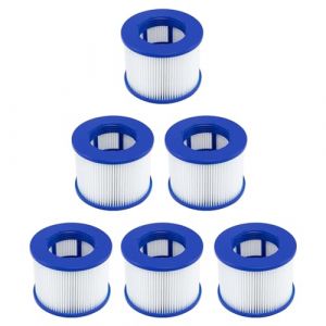 Hrozny Filtre Spa a Visser, Cartouche filtrante pour Clever Spa,Filtre 75 x 100 mm,Cartouche filtrante pour Spa. (6) (LiLiLou, neuf)