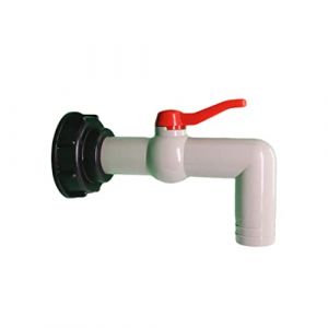 IBC Robinet en Plastique - Adaptateur Cuve 1000L - Vidange Réservoir IBC - IBC Vanne Cuve 1000l Plastique - Adaptateur Réservoir IBC | Accessoire Vanne S60x6 À 90 Degrés (ZhenJiaoVVV, neuf)