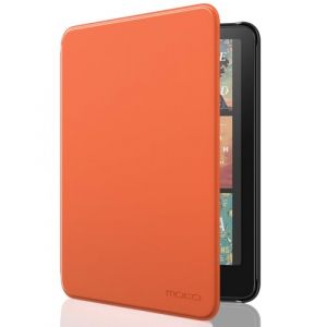 MoKo Étui Compatible avec 7" Kindle Paperwhite (12th Generation-2024) and Kindle Colorsoft Signature Edition 2024, Etui léger avec Auto Wake/Sleep pour Kindle Paperwhite 2024, Orange (Amoi Channel, neuf)