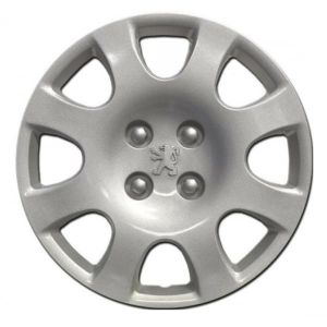 Kit de 4 enjoliveurs adaptables - pour Peugeot Partner/Ranch - Diamètre 15" - Non Originaux (Rixto, neuf)