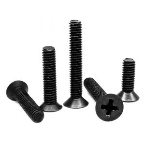 M2.5,20mm,50pcs mini petit micro-acier noir croix croix croix &agrave; t&ecirc;te frais&eacute;e &agrave; t&ecirc;te &agrave; t&ecirc;te &agrave; vis (JYZZSTDZUF, neuf)