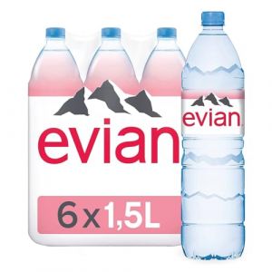 Evian Still Natural Eau minérale 1,5 L (lot de 6) (Boutique VOLKIN, neuf)
