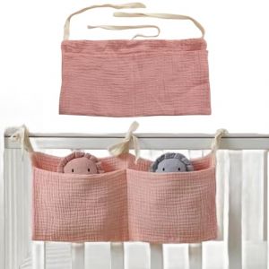 Sac de Rangement Suspendu,Lit de Bébé Poche Organisateur,Suspendu Organisateur de Couches,Organisateur Lit Bebe,Bébé Lit Suspendu Sac De Rangement,Organiseur De Chambre De Bébé Suspendu (mjy79go, neuf)