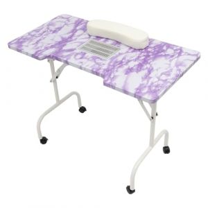Table à ongles avec aspiration - Table de manucure portable - Table de manucure portable - Table de manucure mobile - Table de manucure pour salon de manucure (PUNEMIFGY, neuf)
