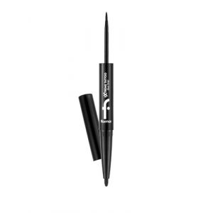Flormar Extreme Tattoo Duo Liner - Crayon yeux waterproof noir 2-en-1 – Eyeliner liquide & kajal gel – Crayon noir yeux longue tenue – Traçage précis ou effet fumé – Maquillage yeux femme (Flormar Cosmetics GmbH, neuf)