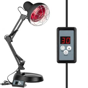 Zrwuldu Lampe Infrarouge Chauffante 100 Watt, lampe infrarouge pour le soulagement de la douleur, lampe à chaleur infrarouge pour la maison avec minuterie ELectronique (Oyase, neuf)