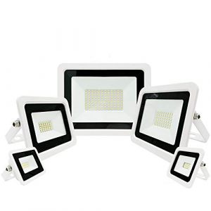 CTWUYOU 10W 20W 30W 50W 100W LED Projecteur 220V Ultra-mince Projecteur IP68 &Eacute;tanche Lampe de Jardin Ext&eacute;rieur Blanc Froid 20 Watts (Mai Meng Technology, neuf)