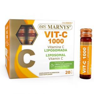 MARNYS VIT C 1000 vitamina C &ndash; favorise le bien-&ecirc;tre lorsqu&rsquo;il est utilis&eacute; de fa&ccedil;on continue, compl&eacute;ment sp&eacute;cialis&eacute; pour soutenir l&rsquo;organisme, bo&icirc;te de 20 ampoules et associe fonctionnalit&eacute; pratique e (Parafarmaciasolucar, neuf)