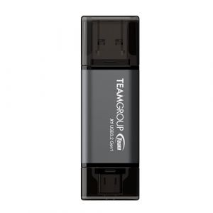 TEAMGROUP X1 TX1364GC01 Cl&eacute; USB OTG double interface USB 100 Mo/s 3.2 Gen 1 Type A et Type C (3.1/3.0) Compatible avec Smartphone/Tablette/Ordinateur portable/PC/MacBook TX1364GC01 64 Go (RAREWAVES-FR, neuf)