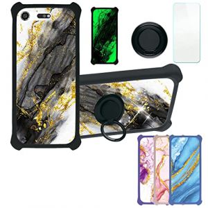 Aroepurt Coque pour Sony Xperia Xz1 Coque Compatible avec Sony Xperia Xz1 Coque &Eacute;tui [avec Tremp&eacute; 9H Protection D'&eacute;cran] Case Support de Bague PC + Silicone JSH-HDL (Huayijie-eu, neuf)