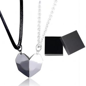Cha&icirc;ne Cadeaux Couple, Cha&icirc;ne Partenaire C&oelig;ur Magn&eacute;tique, Collier Amiti&eacute; pour Hommes Femmes Cadeau, Collier d'Amiti&eacute; pour 2, Cadeau Saint Valentin (Rfervgauk, neuf)