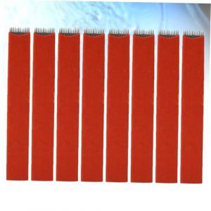 DECOMELODY Lot De 50 Lames De Microblading Plat 12 Mm En Acier Inoxydable Rouge Pour Stylos &agrave; Sourcils Femmes Usage Professionnel Microblading (FINNG, neuf)