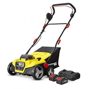 Balayeuse pour Gazon synth&eacute;tique sur Batterie - 2 x 20V - 4Ah - Gardeo Pro (ELEM SA, neuf)