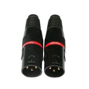 Pulse DMX XLR 3 Broches Terminators Noir Fiches [2 Paquet de] [3 Pin] (kenable ltd, neuf)