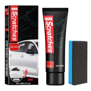 ZYEKIU Efface Rayure Voiture Crème de Réparation de Rayures de Voiture 60ML Polish Voiture Cire pour Rayure Dissolvant Rayures avec Une Eponge Anti Rayure Voiture Carrosserie Efface Rayure Efficace (RUIYIDZ, neuf)