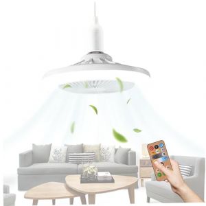 Ventilateurs de plafond avec lampes ventilateurs de plafond avec des lumières et des ventilateurs de plafond à LED éloignés avec des lampes Ventilateur de plafond Light pour le salon de la salle à ma (QinFengDianZi, neuf)