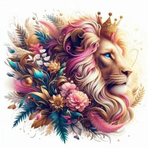 RICUVED Lion Kit de Broderie Diamant Abeille 5D DIY -Animaux Diamond Painting pour Adultes et D&eacute;butants, Peinture Diamant Compl&egrave;te avec Strass Brillants D&eacute;butants 30x30cm (FANDIJIA, neuf)