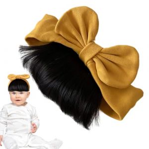 Perruques Enfant, Frange à Nœud Papillon Perruques Enfant, Accessoires Cheveux Polyvalents pour Maison, Voyage, Photographie, Anniversaire et Spectacles (weantall, neuf)