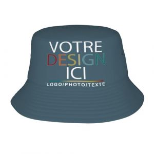 MOSGDBV Chapeau Personnalisable Bob Personnalis&eacute; de Randonn&eacute;e et Voyage &ndash; Cr&eacute;ez Un Bob Unique avec Votre Logo Chapeau Homme Soleil&ndash; Cadeau Original pour Plein Air (l&uuml;simaoyi, neuf)