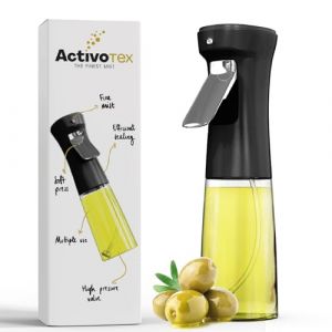 Pulvérisateur d'Huile en Verre de 240 ml pour Cuisine, Vaporisateur d'Huile et Vinaigre - Noir (ACTIVOTEX, neuf)
