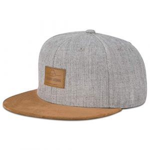 Johnny Urban Casquette Snapback Gris/Marron Homme & Femme – Cap Dean Fabriqué de Tissu de Haute Qualité - Casquettes de Baseball Stylée & Réglable avec Badge de Logo - Unisexe Taille Unique (Ecom-Brands, neuf)