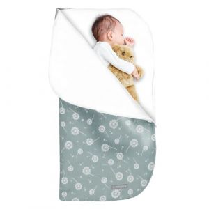 MIMUSELINA Nid d'ange Bebe Cosy Hiver 2 en 1 - Couverture Emmaillotage Bebe avec Fermeture Éclair Transformable en Grand Couverture Bebe - Ideal comme Sac de Couchage Bebe pour Lit Bébé ou Poussette (Baby Mimuselina SL, neuf)