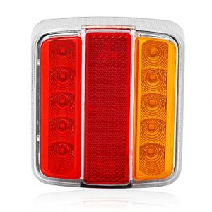DARKGUARD Led Feux Arri&egrave;re De Remorque 12v,1Pcs Feu Arri&egrave;re Led 12v Etanche Feu Arri&egrave;re Remorque Gauche,Lampe Lumi&egrave;re d'Immatriculation Feu led Imperm&eacute;able Pour Camion Caravane Motorhome Van E-Mark (DARKGUARD, neuf)