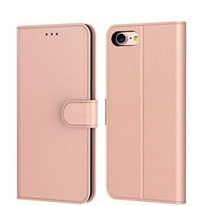 AURSTOR Aurstore Etui Coque pour Iphone Se 2020,Iphone 8,Coque Iphone 7,Protection Housse en Cuir PU Portefeuille,[Ranges Cartes],[Languette Magn&eacute;tique] pour (Iphone 7/8 (4,7 Pouces), Rose Gold) (HARMONIE 1, neuf)