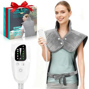 MOMOSTAR 100 * 60 CM Coussin Chauffant Lombaire Cervicales Dos Et D'autres Parties Du Corps, Ceinture Chauffante Lombaire Cervicales Dos Lavable En Machine Cadeau Noel Pour Maman Papa Partenaire (DYNASTYLOGIC, neuf)